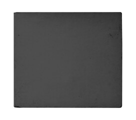 CD disk video case on black background. Isolated music transparent mockup. Clean cover box template.