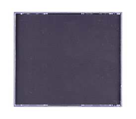 Obraz premium CD disk video case on black background. Isolated music transparent mockup. Clean cover box template.