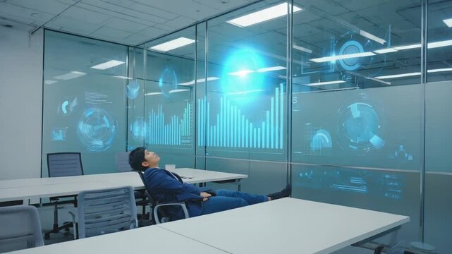 A rugged businessman suit monitors crypto markets high-tech underground bunker. Red warning flash, charts nosedive on giant screens urgency. Dust air hums, caffeine fueled tension. finance
