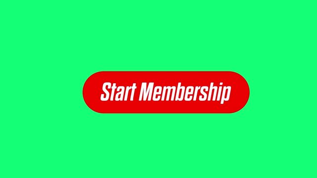 Start Membership Animation with Red Icon | Green Screen Background Promo
