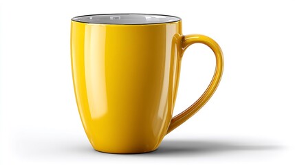 Yellow Mug with Coffee Cup, Drinkware, and Kitchenware.