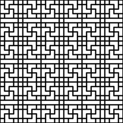 Seamless geometric pattern in Korean tradition