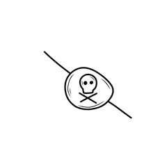 pirate eye patch sketch illustration