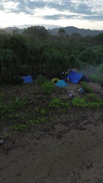 drone view meru island