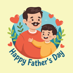 Fathers Day Vector Design – Celebrating Dad's Day