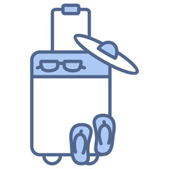 Travel Accessories Blue Icon