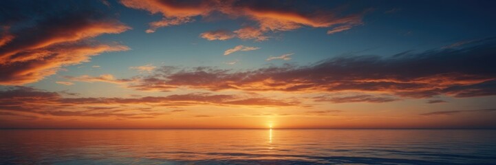 Obraz premium Sunset Vibrant Colors Paint the Evening Sky