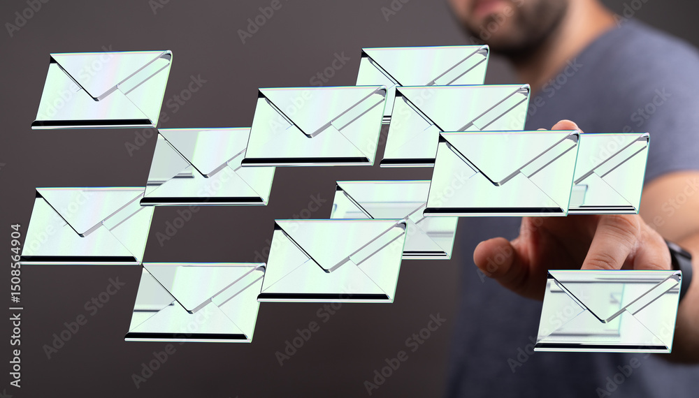 Leinwandbilder efficient email management. tips and tools for handling a large inbox.