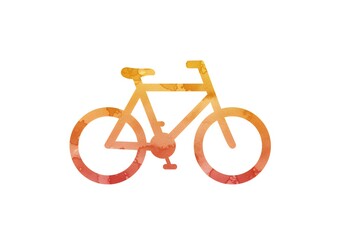 Fototapeta premium Watercolor Bicycle Illustration, Transportation, Cycling Icon, Sport, Fitness, Exercise, Outdoor Activity