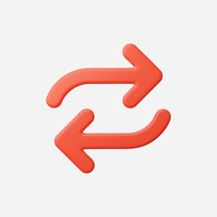 3d Realistic Transfer icon vector Illustration