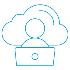 Coud Workspace icon, Seamless Collaboration in the Cloud, Empower Remote Teams with a Cloud Workspace
