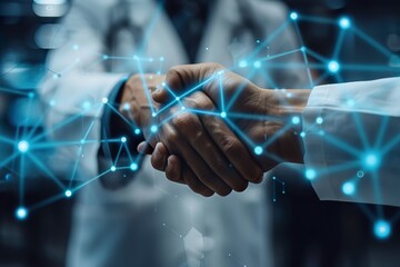 CEO immersed in biotechnology connections, representing the integration of medical innovation into diverse business sectors 