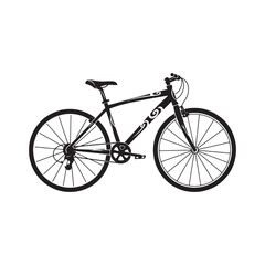 Obraz premium Bike Icon with Tribal Tattoo Style for Merchandise Apparel Print