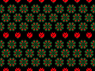 Pixel Tribal Seamless

