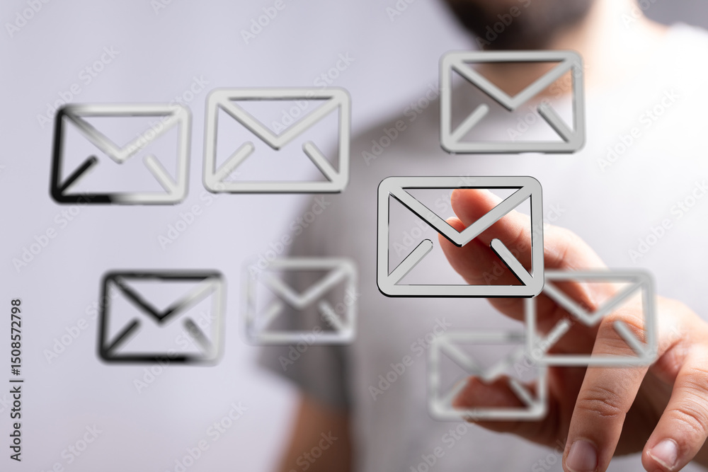Fototapete Efficiently handle your inbox. Streamline email management with our innovative solution.