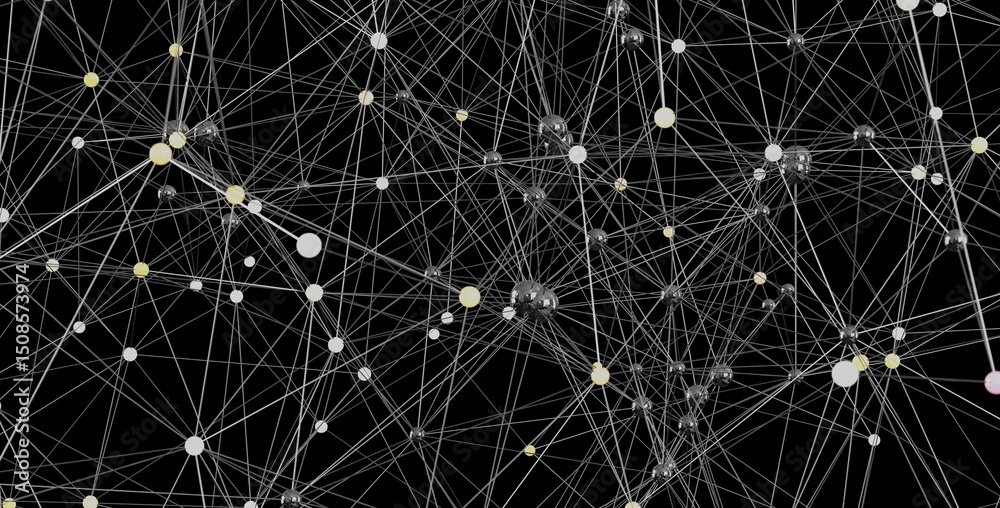 Aufkleber abstract background image depicting a complex network of interconnected nodes and lines. ideal for t
