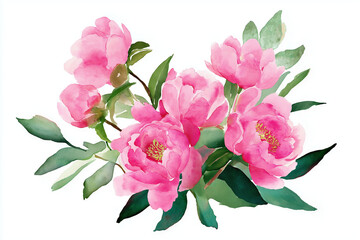 bouquet of pink peonies