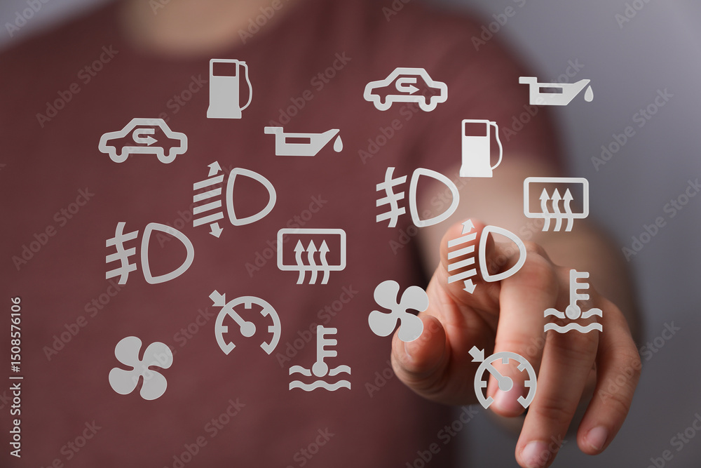 Aufkleber learn to understand your car's dashboard warning lights and symbols. prevent costly repairs!