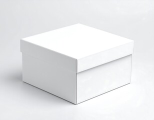 Naklejka premium White square box