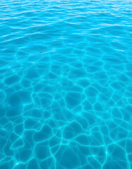 Obraz premium Glossy blue ripples shimmering across the tranquil lake's surface, pop art. with white shades