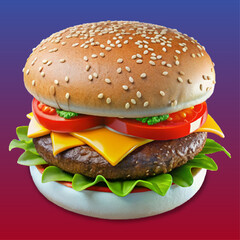 Delicious cheese burger