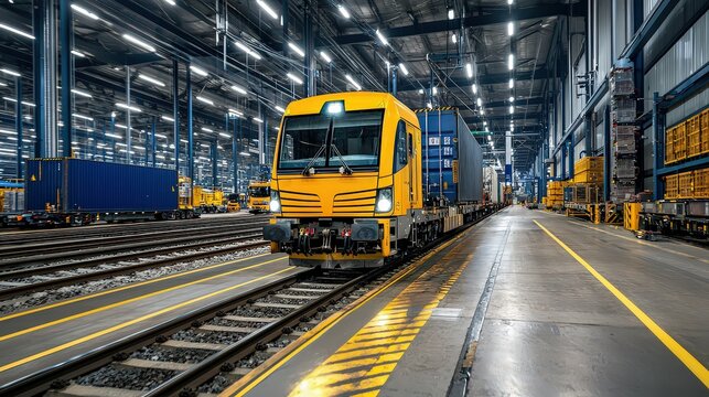 Seamless multimodal transport system uniting rail and road logistics in industrial hub