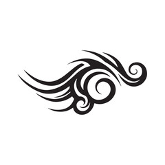 Tribal Air Element Vector Graphic for Merchandise and Apparel