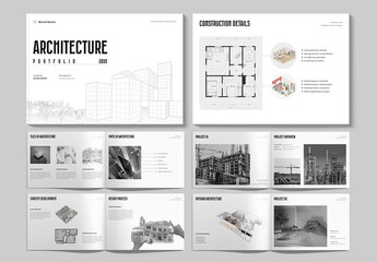 Minimal and Clean Architecture Portfolio Landscape Template