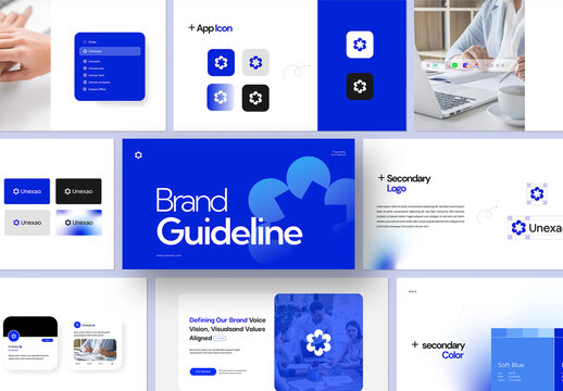 Modern Corporate Brand Identity Guidelines Presentation Template