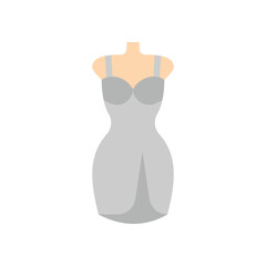 Grey Dress Icon Minimal Design