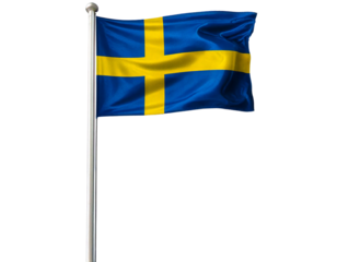 national Sweden flag withe background png