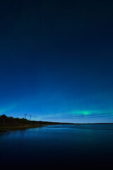 night view of the sea