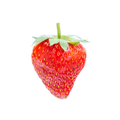 Red strawberry isolated on white background, Fresh Strawberries