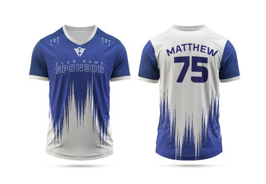 Sports Jersey Design Layout Template
