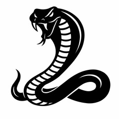 Fototapeta premium Angry cobra icon. stock illustration
