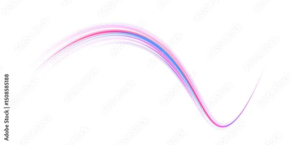 Poster light trail wave, fire path trace line, car lights, optic fiber and incandescence curve twirl. dynam