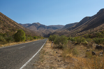 View of the mountains in Armenia