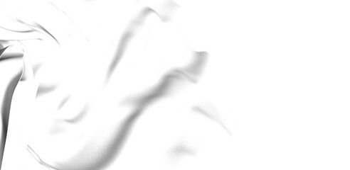 Abstract white fabric drape texture with soft folds and wrinkles. Ideal for backgrounds or design elements.