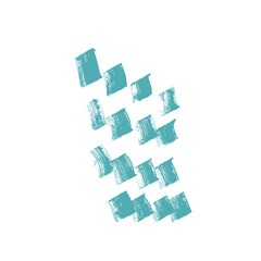 Fototapeta premium Colorful abstract shape and pattern handmade for good prints