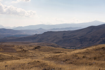 View of the mountains in Armenia