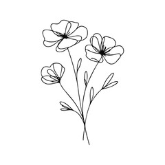 Simple Bloom Logo Design – Elegant Vector for Beauty & Wellness