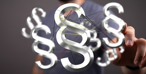 Fototapeta premium Explore the meaning and significance of paragraph symbols in legal documents and regulations. Learn how they are used and why they are important.