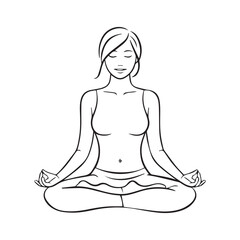 yoga woman silhouette