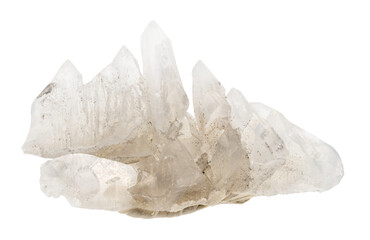 rough cluster of salammoniac mineral isolated