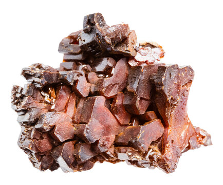 raw crystalline vanadinite mineral isolated