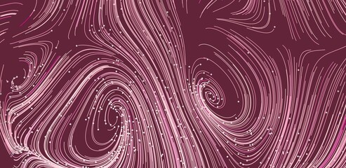 Beautiful abstract background with swirling pink lines and dots. Perfect for websites,...