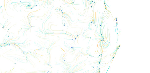 Naklejka premium Beautiful abstract background with swirling lines and scattered dots. Perfect for design projects.