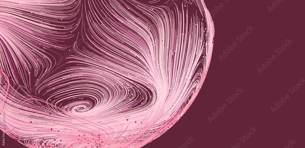 Poster beautiful abstract background image featuring swirling pink lines on a maroon backdrop. perfect for 