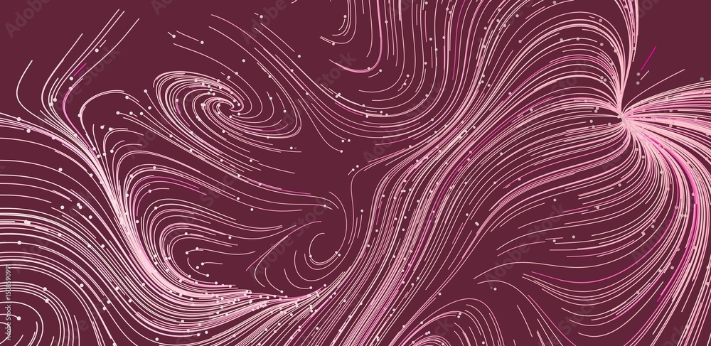 Aufkleber fluid, swirling lines in shades of pink and maroon. abstract background ideal for design projects.