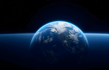 Obraz premium View of Earth from Space